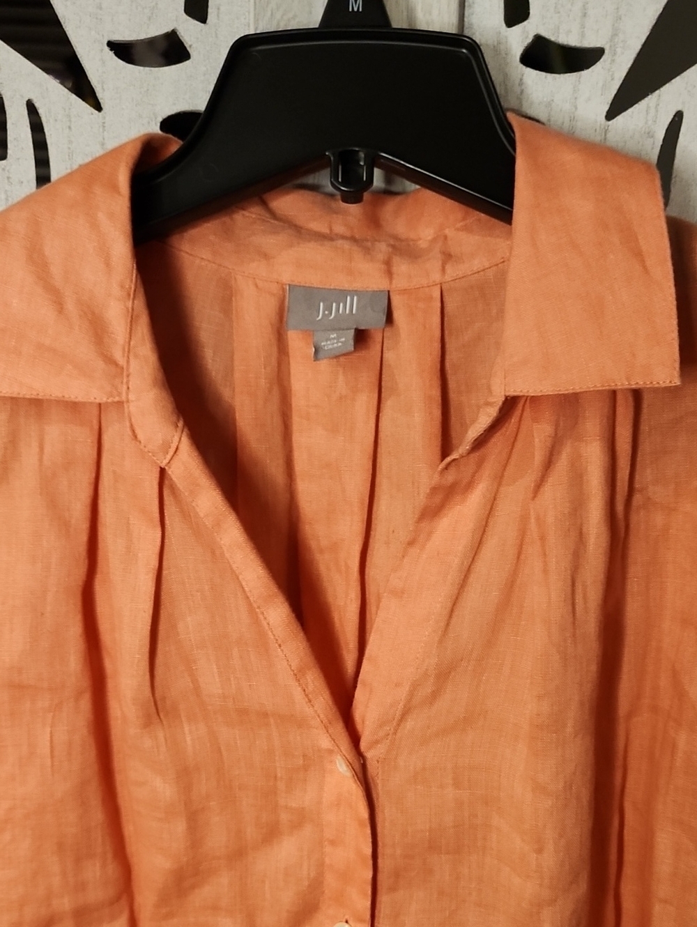 J. Jill Linen Shirt Jacket in Rust
